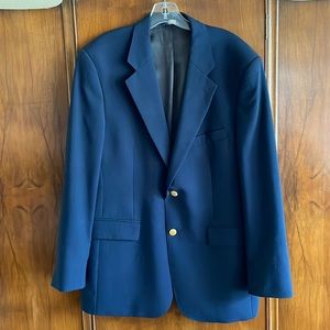 Brooks Brothers Classic Navy Wool Blazer 40R